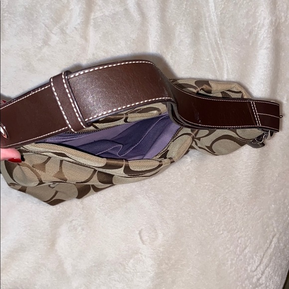 Coach Signature Khaki/Mahogany Purse (F 15067) - Picture 8 of 8